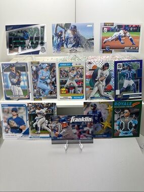 Jac Caglianone/Pasquantino rookie cards w/ Bobby Witt Jr & Salvador Perez (13)
